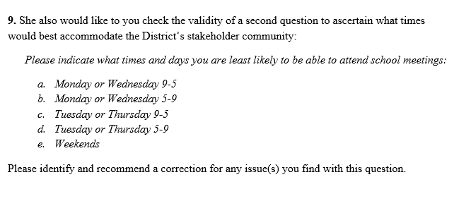 9. She also would like to you check the validity of a