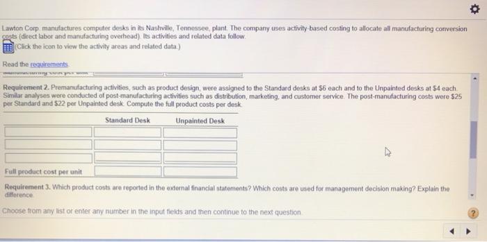 of parts $ 0.60 Assembling....... $ 2,200,000 Direct labor hours $ 12.00