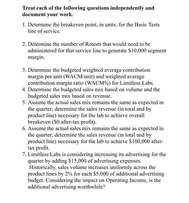 28.000 3000 $133.000 21630 Variable costs include the labor costs of the