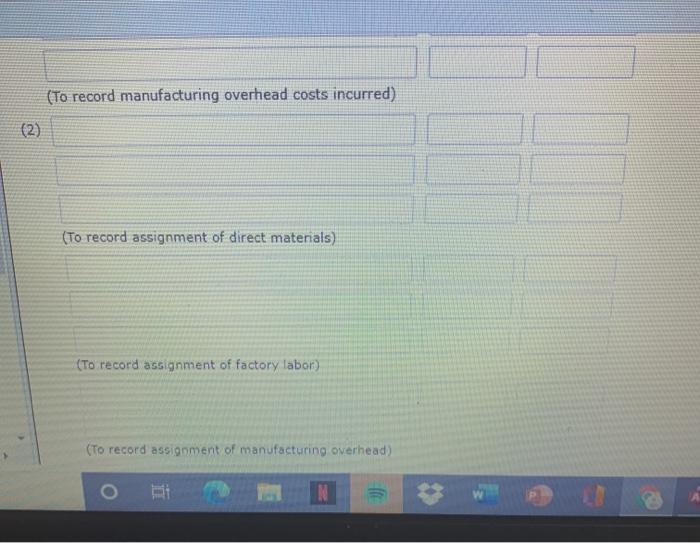general ledger for Case Inc. contains the following data. Raw Materials Inventory