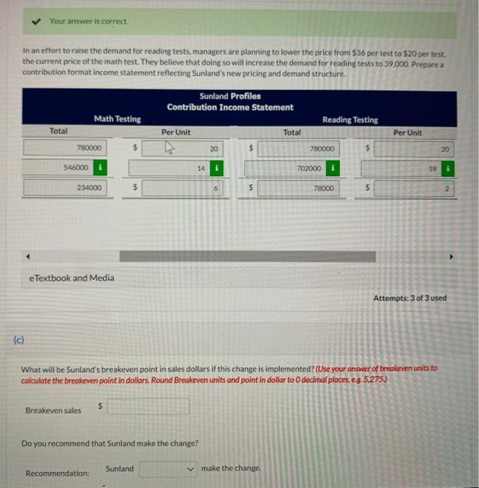 that wish to assess students' reading and mathematical abilities. Last year Sunland