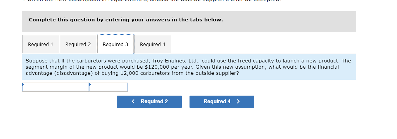 always produced all of the necessary parts for its engines, including all