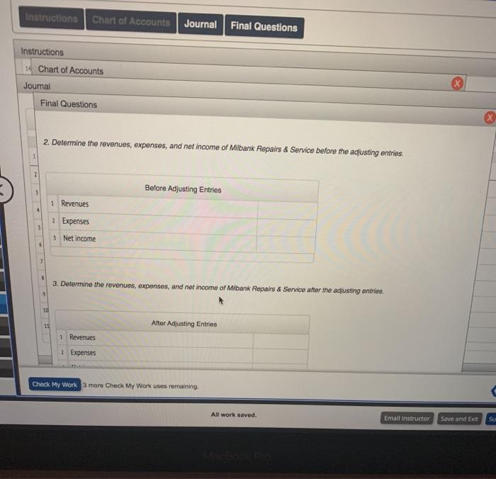 Wages Expense Bart Excense Check My Work 3 more Check My Work