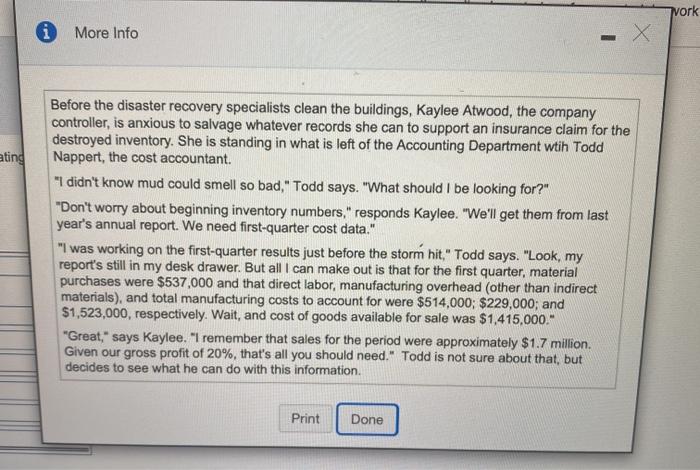 in process by calculating the cost of goods manufactured. Splendid Displays Calculation