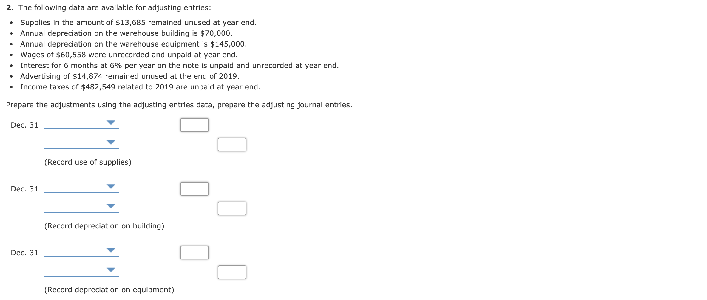 also made cash deliveries for $686,838. b. There remains $286,172 of accounts