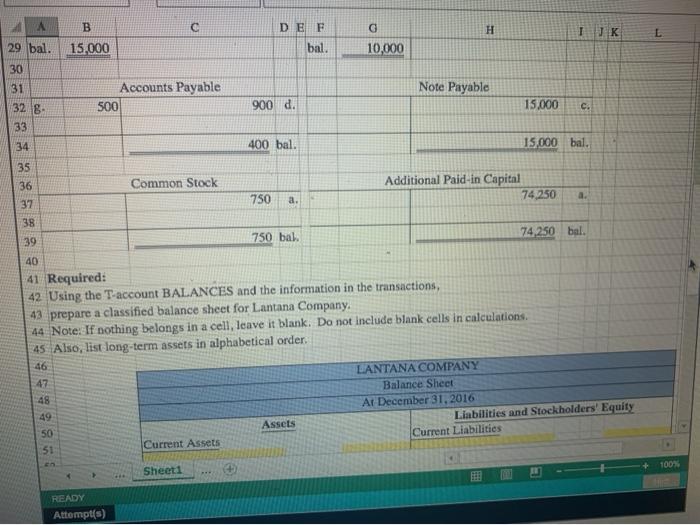 to prepare the company's classified balance sheet at the month end based