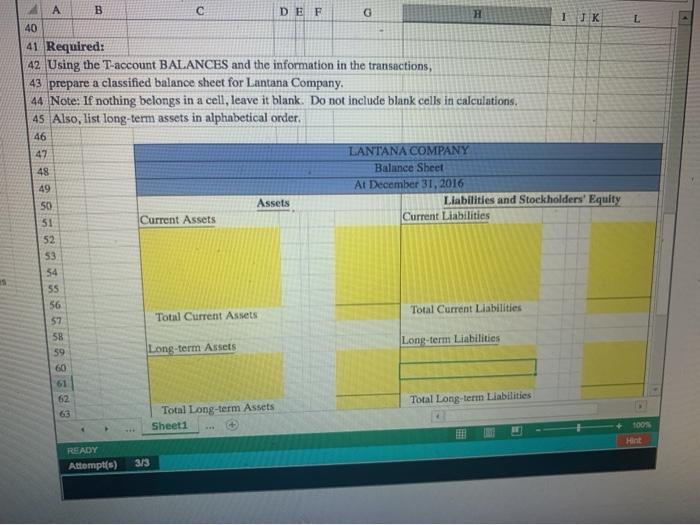 on those transactions. Use the information included in the Excel Simulation and