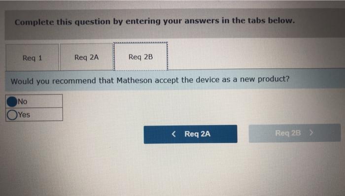 be acquired to produce the device. The equipment would cost $480,000 and