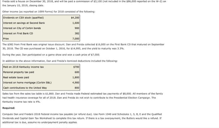 Butler and Freida C. Butler, husband and wife, fie a joint retum.