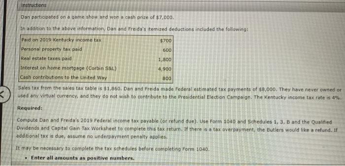 home: a. Gina, their daughter, age 22, a full-time student, who married