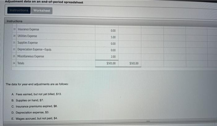 Adjusted Trial Balance Trial Balance Adjustments Adjustments Trial Balance Debit Credit Debit