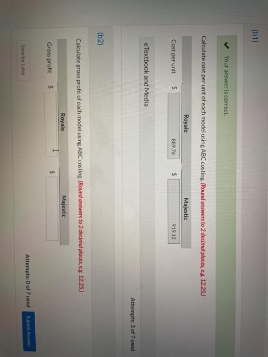 which sells for $1,270. The production cost computed per unit under traditional