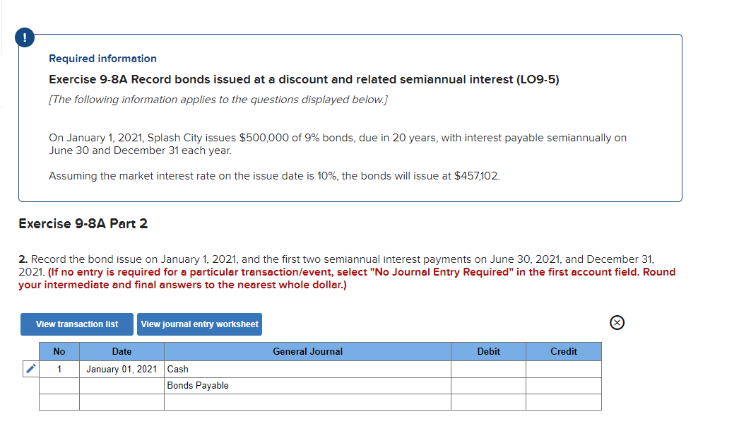 related semiannual interest (LO9-5) [The following information applies to the questions displayed