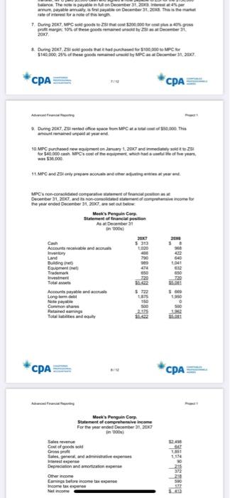 that reports t accordance with IFRS. On December 31, 2006, MPC pae