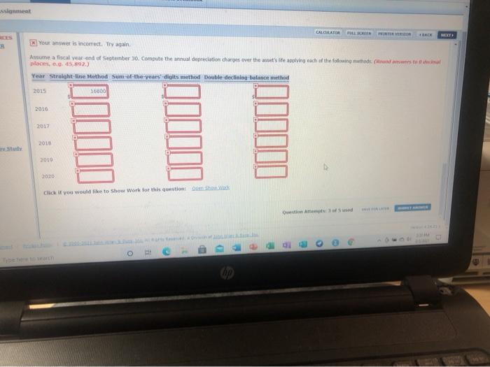 value of $6,000 and an estimated useful life of 5 years. The