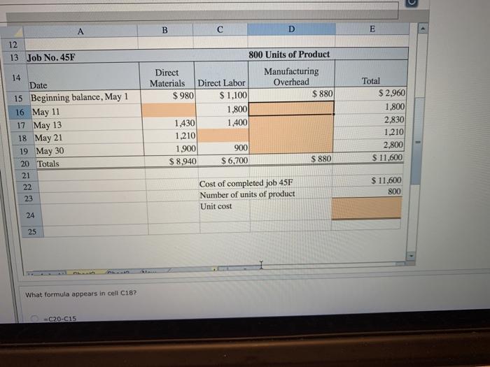 A B C D E 3 Student Instructions: 4 A partially complete