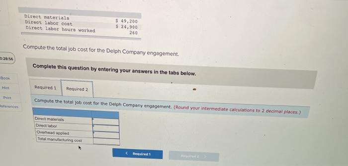 overhead rate annually on the basis of direct labor- hours. At the