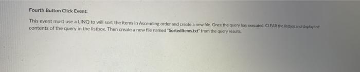 the problem described below. Once completed, zip the entire VB Project and