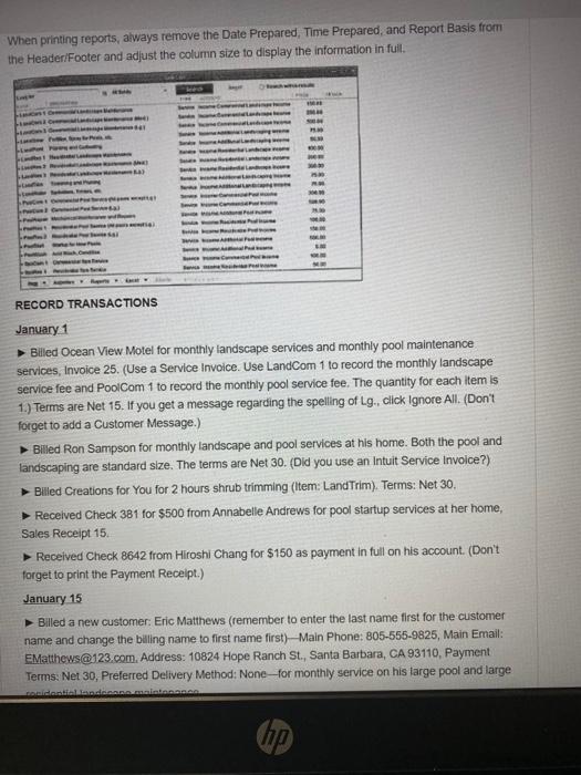 entry of both cash and credit sales, receipt of payment by credit