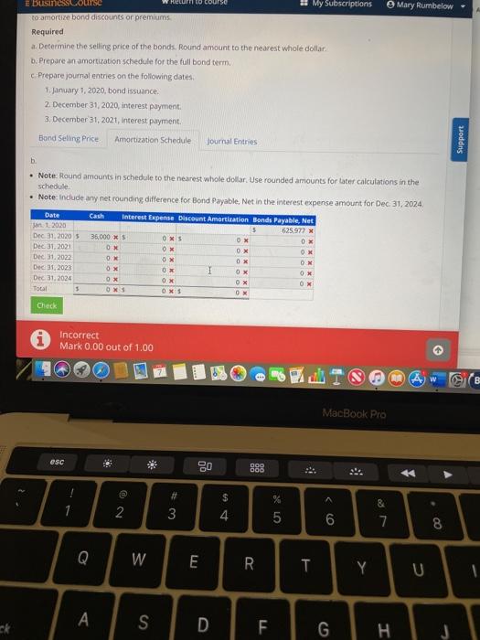 Inc. issued 60, 6%, $1,000 bonds on January 1, 2020. The bonds