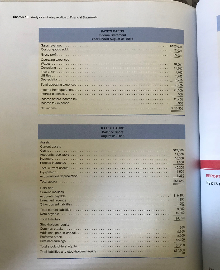Problem: Kate's Cards from Chapter 1 through Chapter 12.) SP13. Kate is