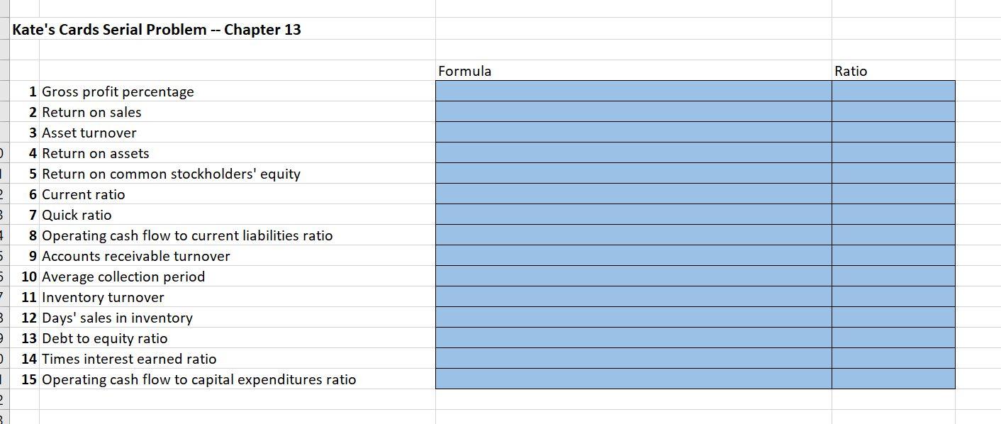 Kate's Cards. She ended the year on a high note, with the
