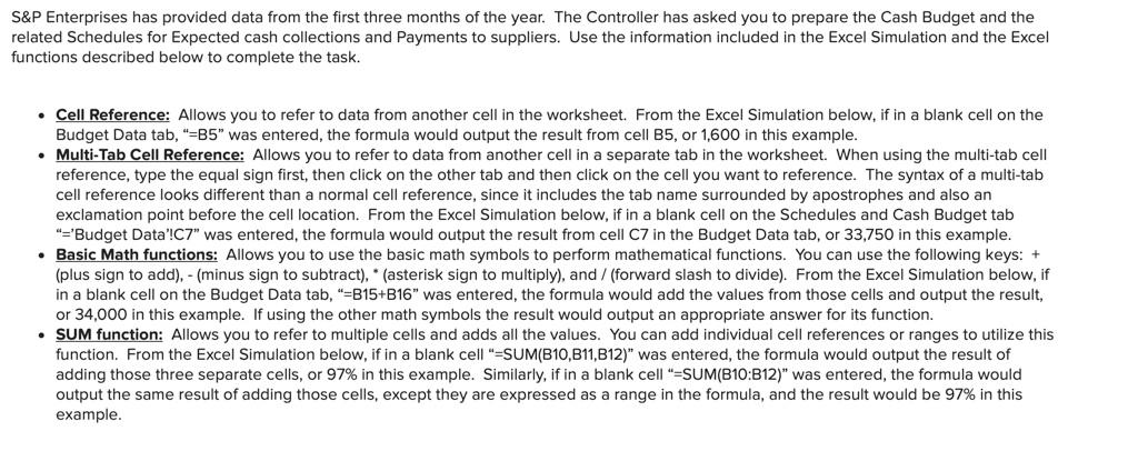 S&P Enterprises has provided data from the first three months of the