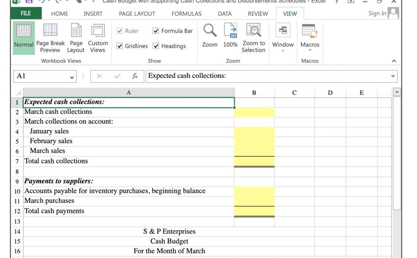 the information included in the Excel Simulation and the Excel functions described
