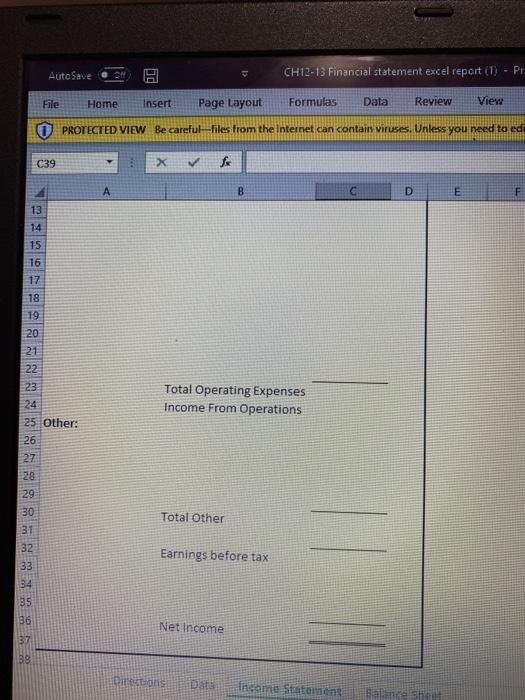 1 Trial balance 2 3 For the year ended August 31, 2019