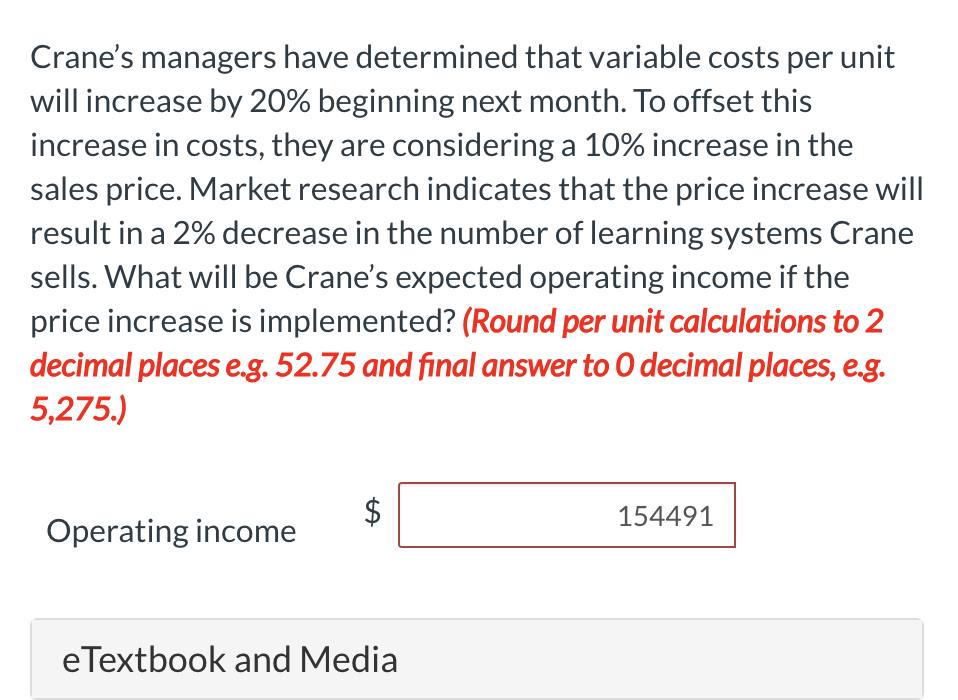 basic math facts and concepts. The company's income statement from last month