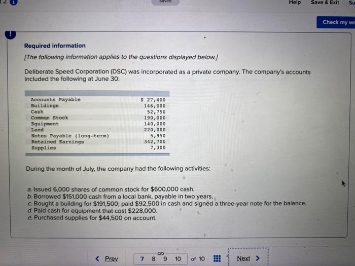 Saved Help Save & Exit Su Required information [The following information applies