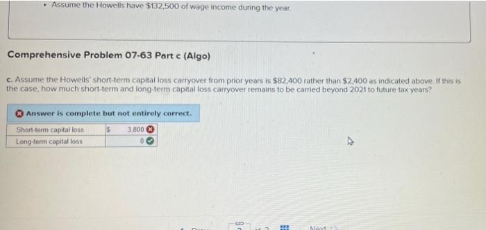 clients, Mr. and Mrs. Howell, owned the following investment assets Investment Assets