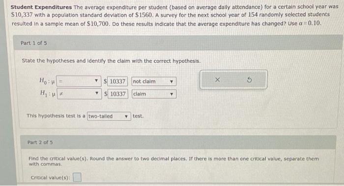 Student Expenditures The average expenditure per student (based on average dally attendance)