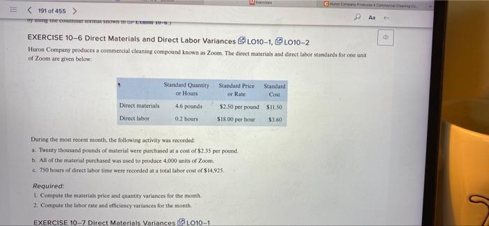 = oy using the commnar format snown EXOR 10-07 M CH Canay
