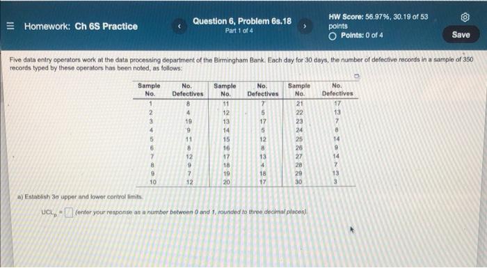 Homework: Ch 6S Practice Question 6, Problem 6s.18 Part 1 of 4