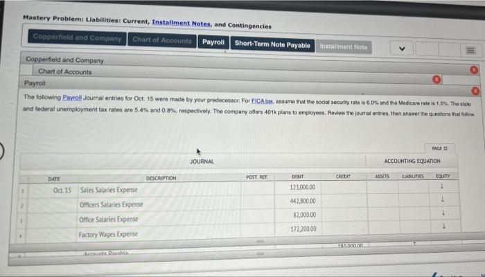 just started your first accounting job, as the accounts payable and payroll