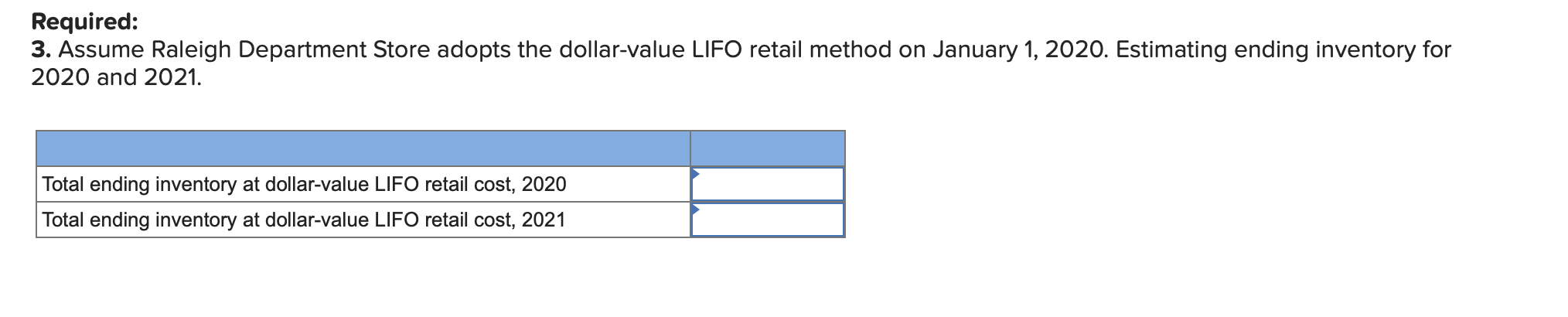 Retail Cost-to-Retail Ratio Beginning inventory Add: Purchases $ 11,000 $ 31,000 570,000
