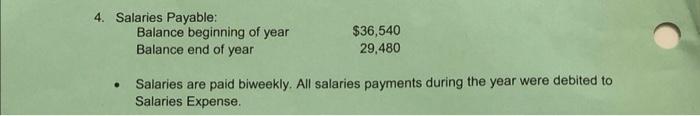 to arrive at the ending balance in each situation. Assume that statements