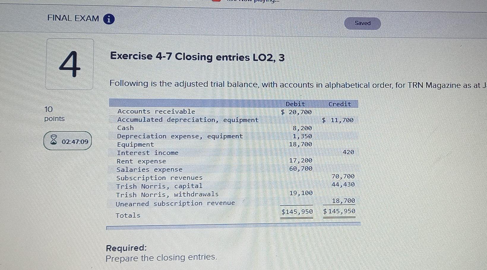 Exercise 5-6 Recording merchandise transactions: purchase and sale discounts-perpetual LO3 Chad Funk