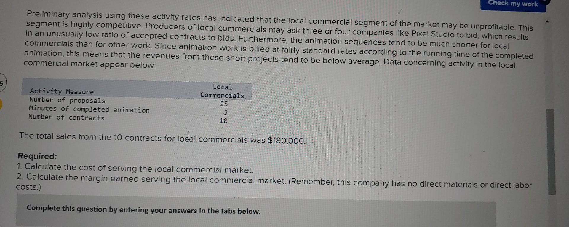 my work Pixel Studio, Incorporated, is a small company that creates computer-generated