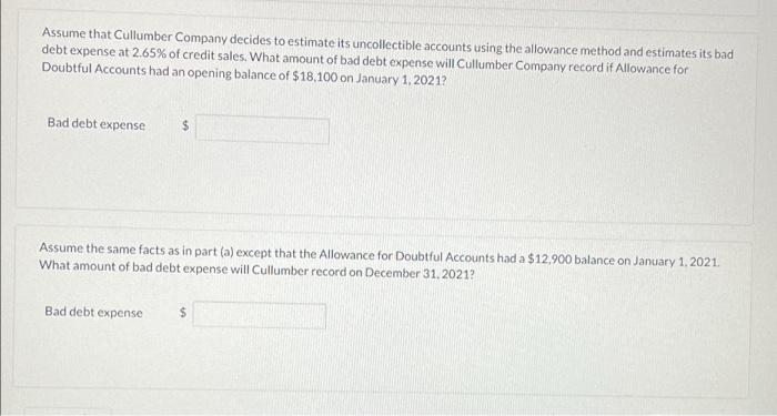 credit sales Accounts receivable at December 31 Uncollectible accounts written off $990,000