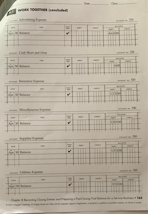 744300 170000 216000 Advertising Expense 46000 Cash Short and Over 600 Insurance