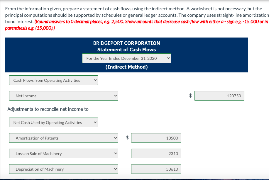 (Decrease) Cash $291,795 $312,900 ($21,105 ) Accounts receivable 492,895 370,650 122,245 Inventory