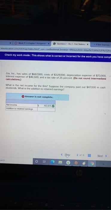 Question 2-Ch 2-Find Stateme x 4 Ten Simmons Week #1/Chapter 2 Aigner