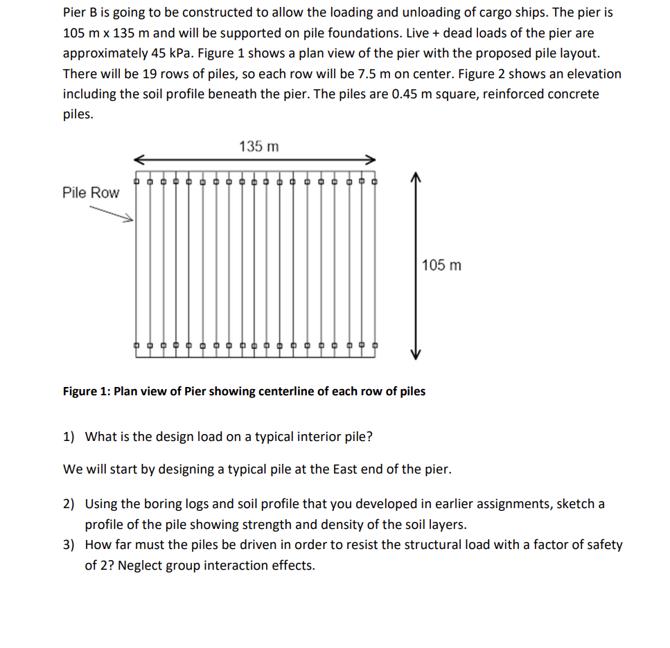 Pier B is going to be constructed to allow the loading and