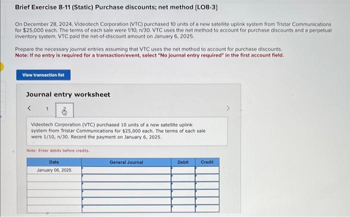 2024, Videotech Corporation (VTC) purchased 10 units of a new satellite uplink