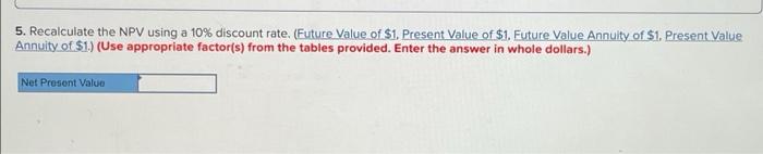 automation would be $15 million, and the equipment has a useful life
