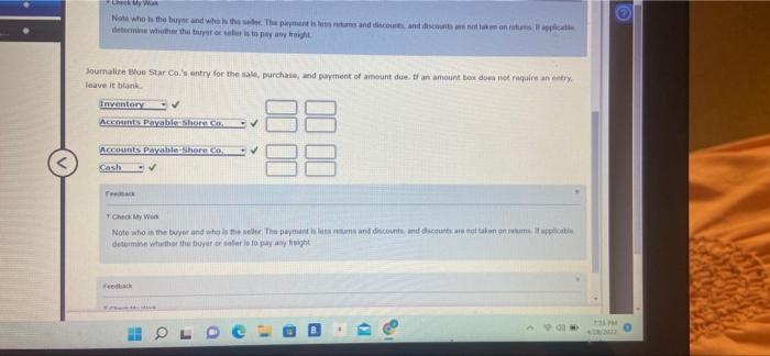 and (b), assuming that credit for returns and allowances was received prior