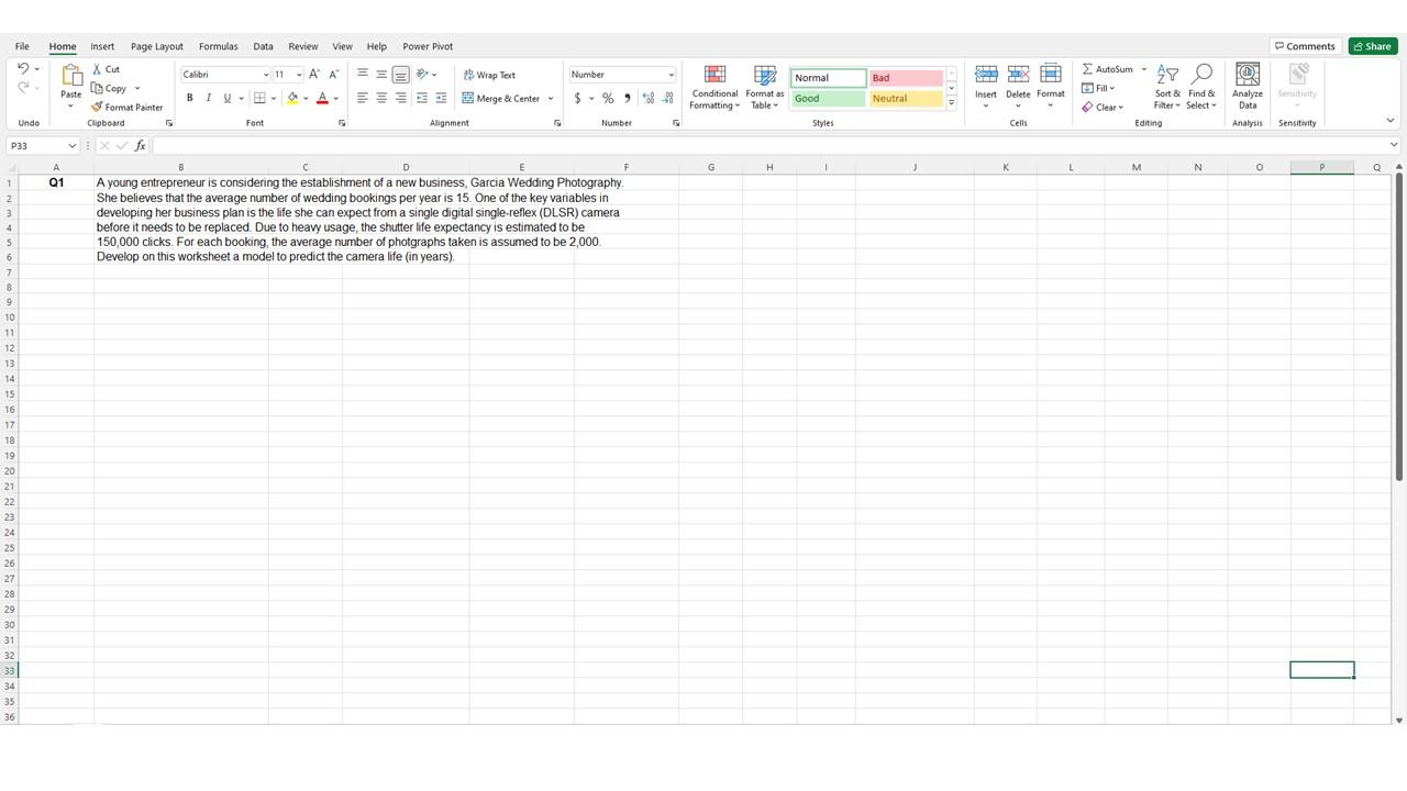 File Home Insert Page Layout Formulas Data Review View Help X Cut