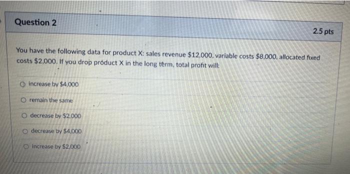pts Total cost in cost Activity volume (#cost driver units) Activity Cost